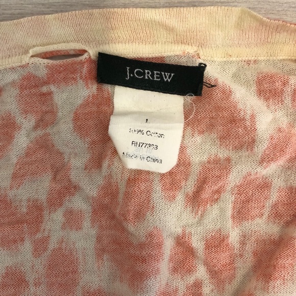 J Crew Orange Leopard Cardigan - Picture 4 of 4